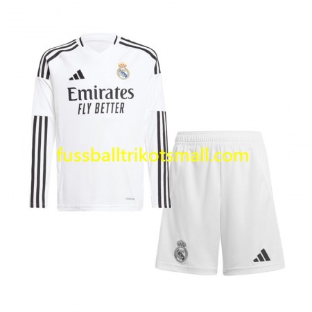 Fußballtrikots Real Madrid Kinder 2024-2025 Langarm Heimtrikotsatz kaufen